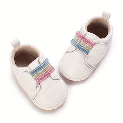 Rainbow Sneakers For Baby Girls Lightweight Walking Shoes For Spring