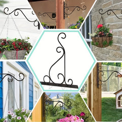 2pcs Hanging Plant Holder 24 99 Cm Wall Hook Bracket for Bird Feeder Lantern