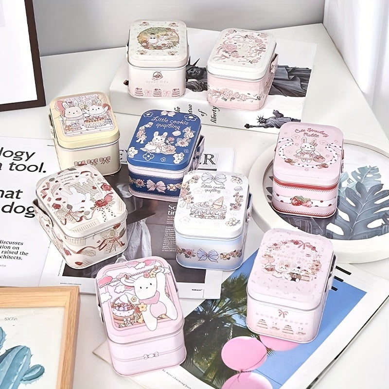 Christmas Rabbit Candy Box Tin Case Wedding