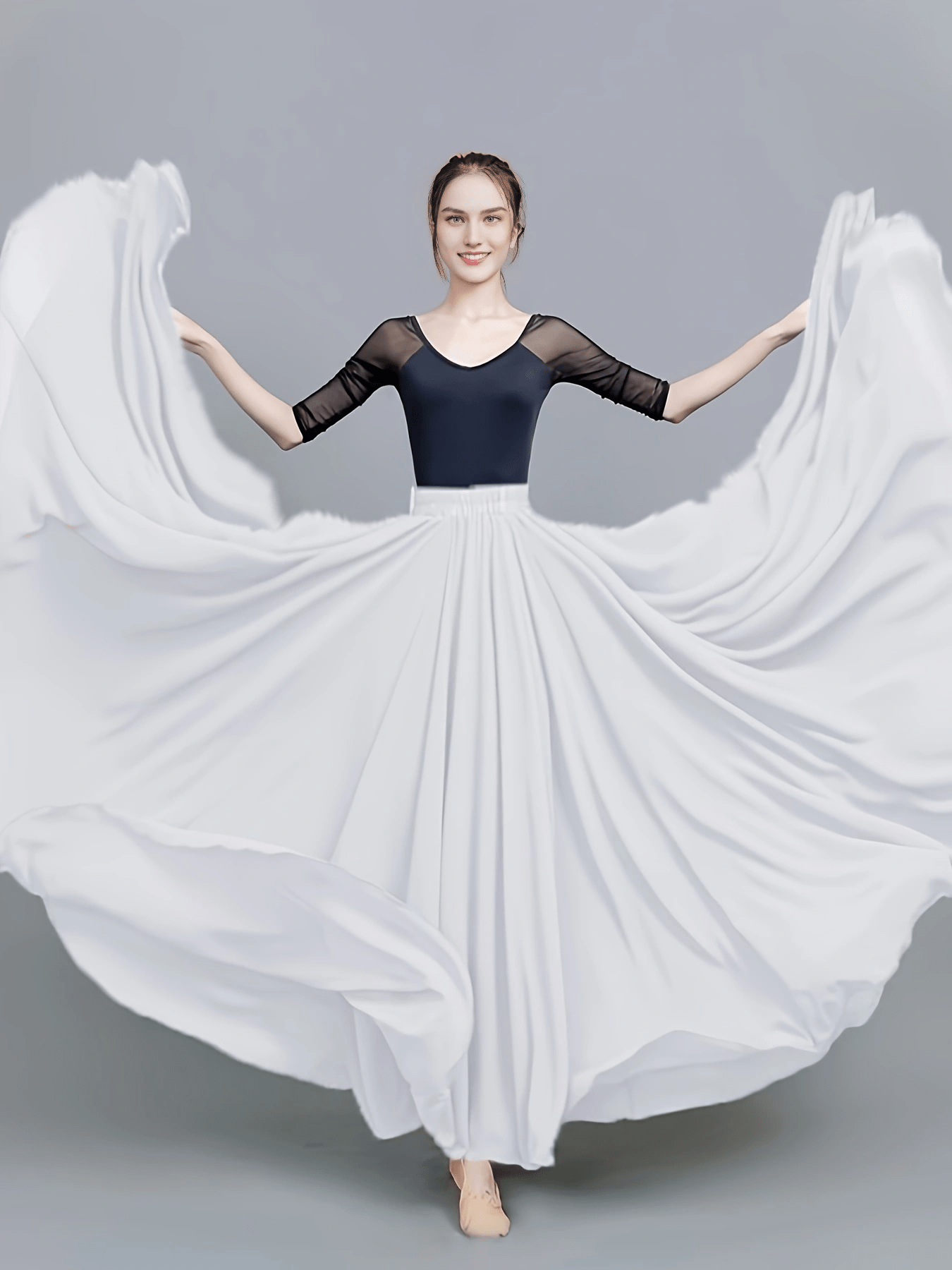Women's Oversized Dancing Skirt High Waist Casual Sports Skirt