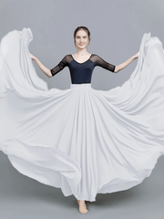 Women's Oversized Dancing Skirt High Waist Casual Sports Skirt