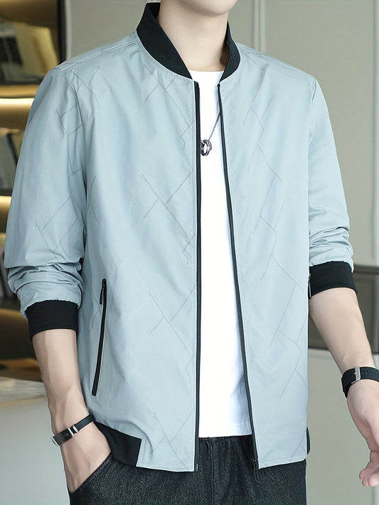 Men's Casual Baseball Jacket Coat Regular Fit