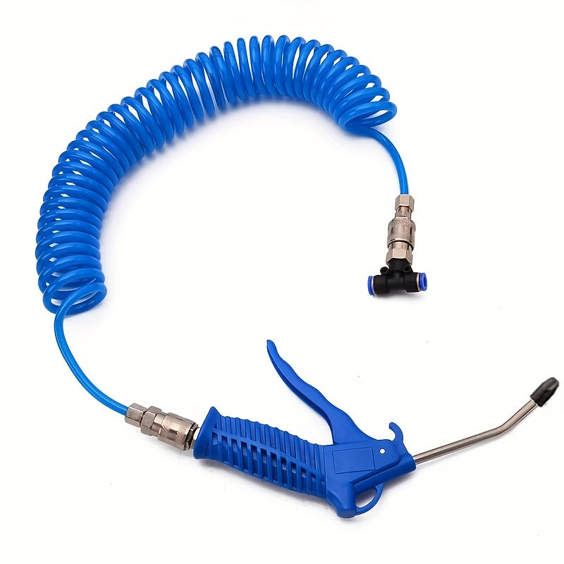 Mini European Type Dust Blows Hose Set Air Blow Gun Steel Nozzle