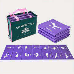 Portable Foldable Yoga Mat Non-slip Thickened Mat for Indoor Fitness Pilates