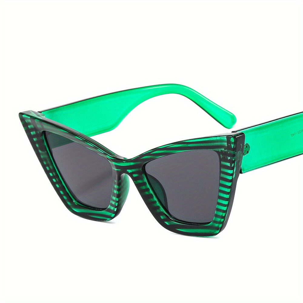 Cat Eye Sunglasses Y2K Block Frame Party Props