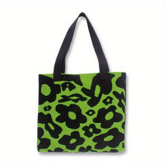 Flower Pattern Tote Bag Durable Lightweight Shoulder Bag