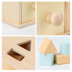 Wooden Shape Sorting & Stacking Toy for Toddlers