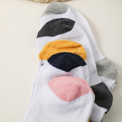 Heart Print Crew Socks for Women