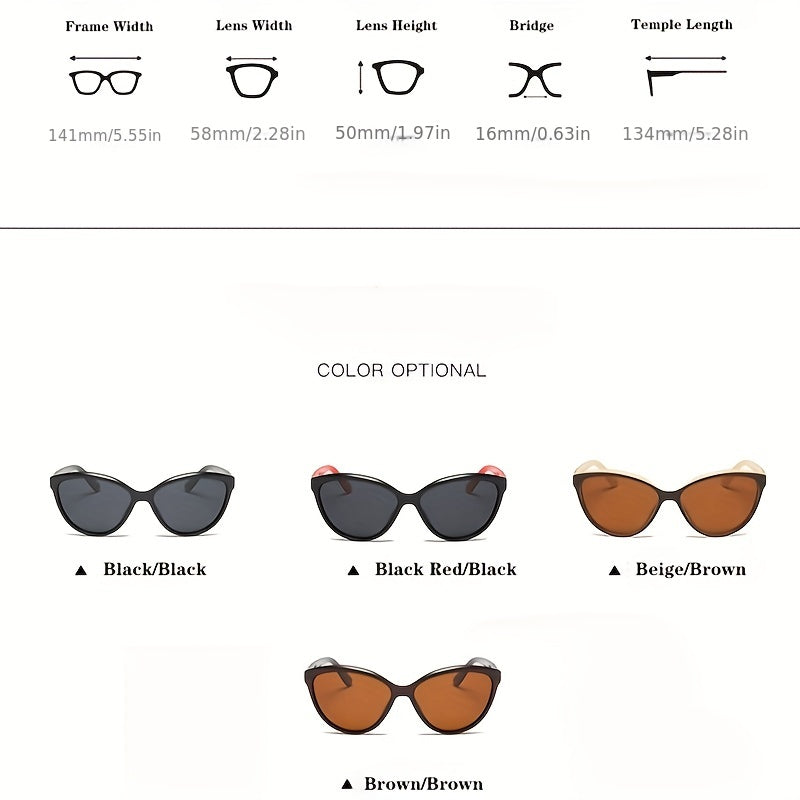Polarized Cat Eye Sunglasses UV400 Sun Shades for Women