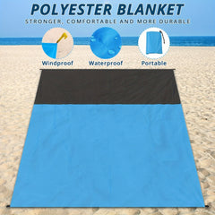 Sand Beach Blanket Extra Large 200 210 For 4 7 Adults Beach Mat Big Compact