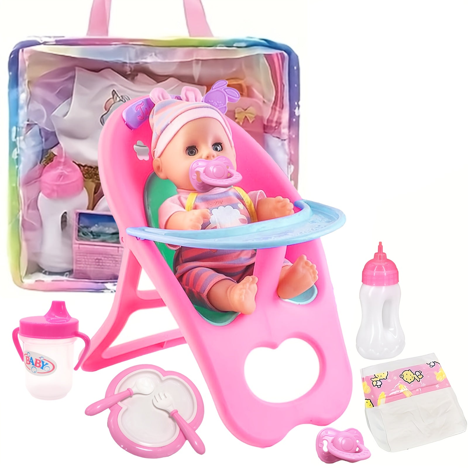 11-Piece Doll Party Game Set for Kids Aged 3+