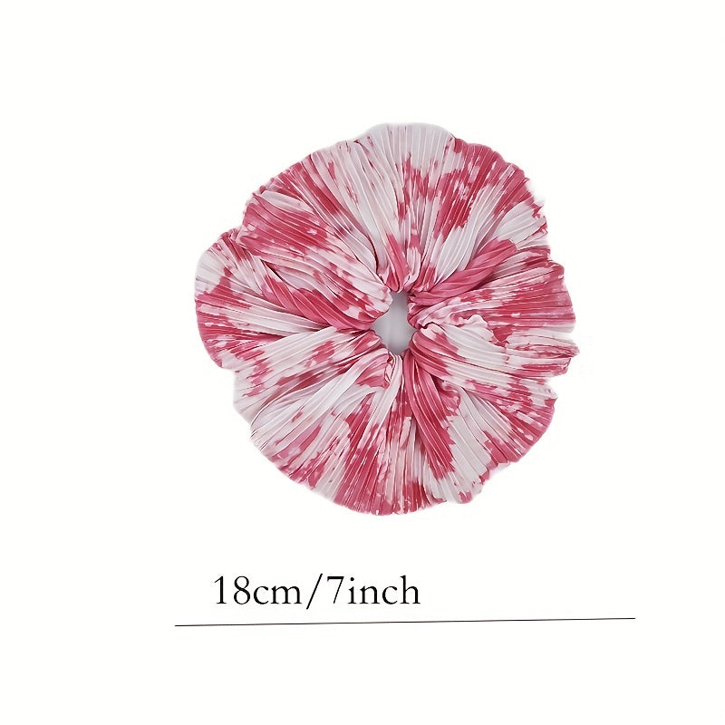 Large Tie Dye Scrunchies Hair Rope Ponytail Holder Accessories