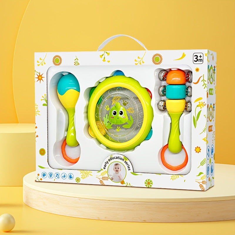 3pcs Baby Gift Set Drummer and Catcher Toys for Hearing Development