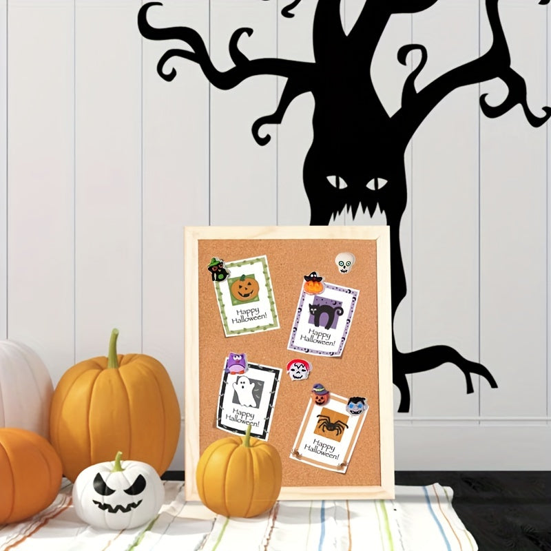 40pcs Halloween Push Pins Pumpkin Ghost Decoration Cork Board Photo Wall School