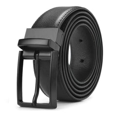 Men's Leather Dress Belt & Casual Belts With Single Prong Buckle