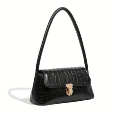 Crocodile Pattern Underarm Bag Vintage PU Shoulder Bag