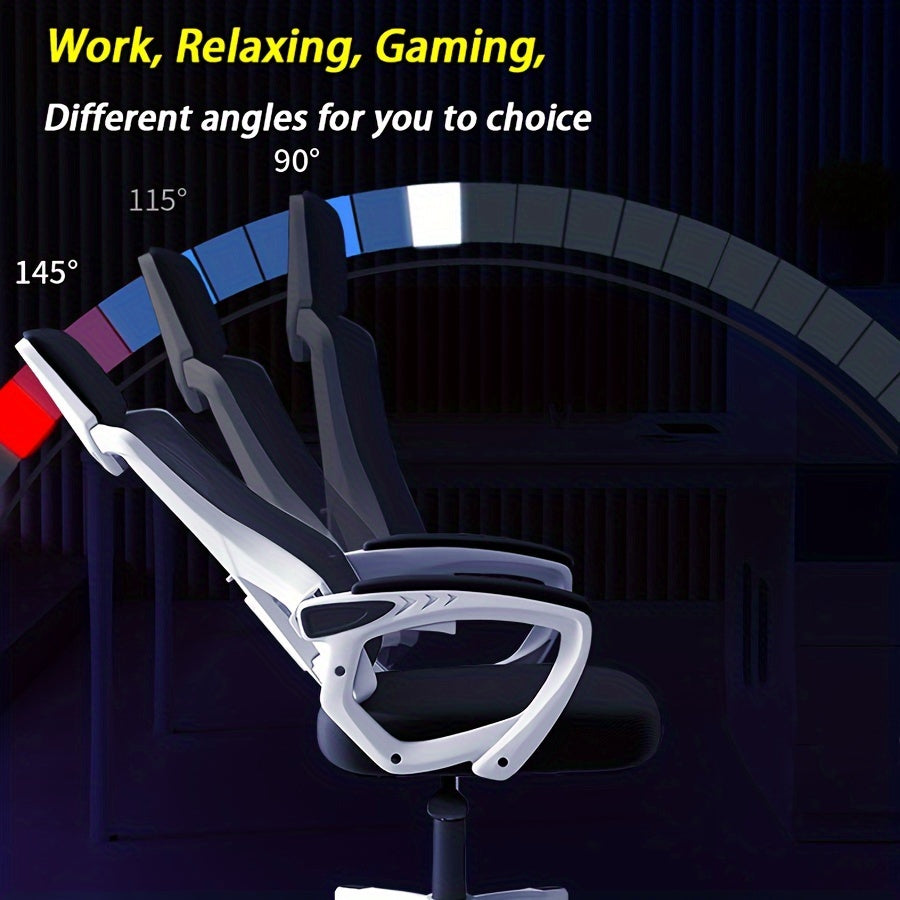 Gaming Chair Computer Chair 360 Swivel Adjustable Height Waist Support