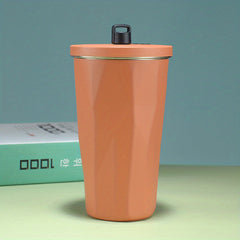 600ml 20.3oz Stainless Steel Coffee Cup Double Layer Insulation Water Cup
