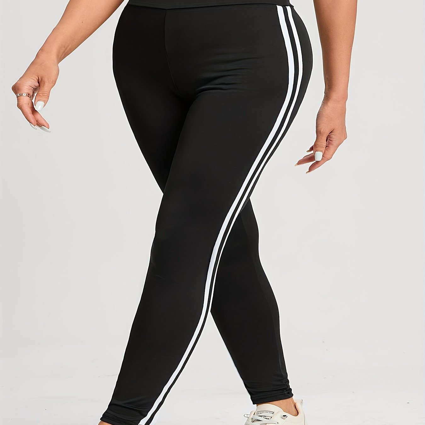 Women's High-Waisted Leggings with Side Pockets