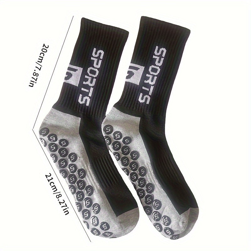 Sports Crew Socks Non-slip Wear-resistant Grip Socks