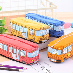 Creative Cartoon Bus-Shaped Pencil Case - Large Capacity Student Pencil Case