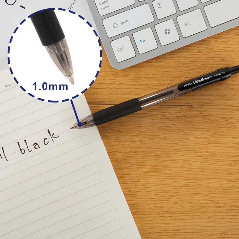 AIHAO Retractable Ballpoint Pens Ink Medium Point 1 0mm 24 Pack