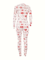 Christmas Long Sleeve Lounge Jumpsuit