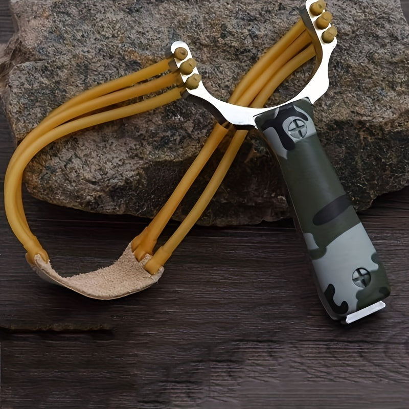 Outdoor Camo Handle Slingshot - Practice & Training