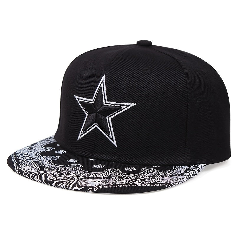 Five pointed Star Baseball Cap Hip Hop Outdoor Sun Hat