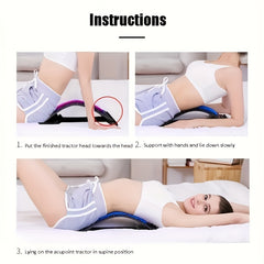 Lumbar Relief Device Back Stretch Massager Yoga Training Tool