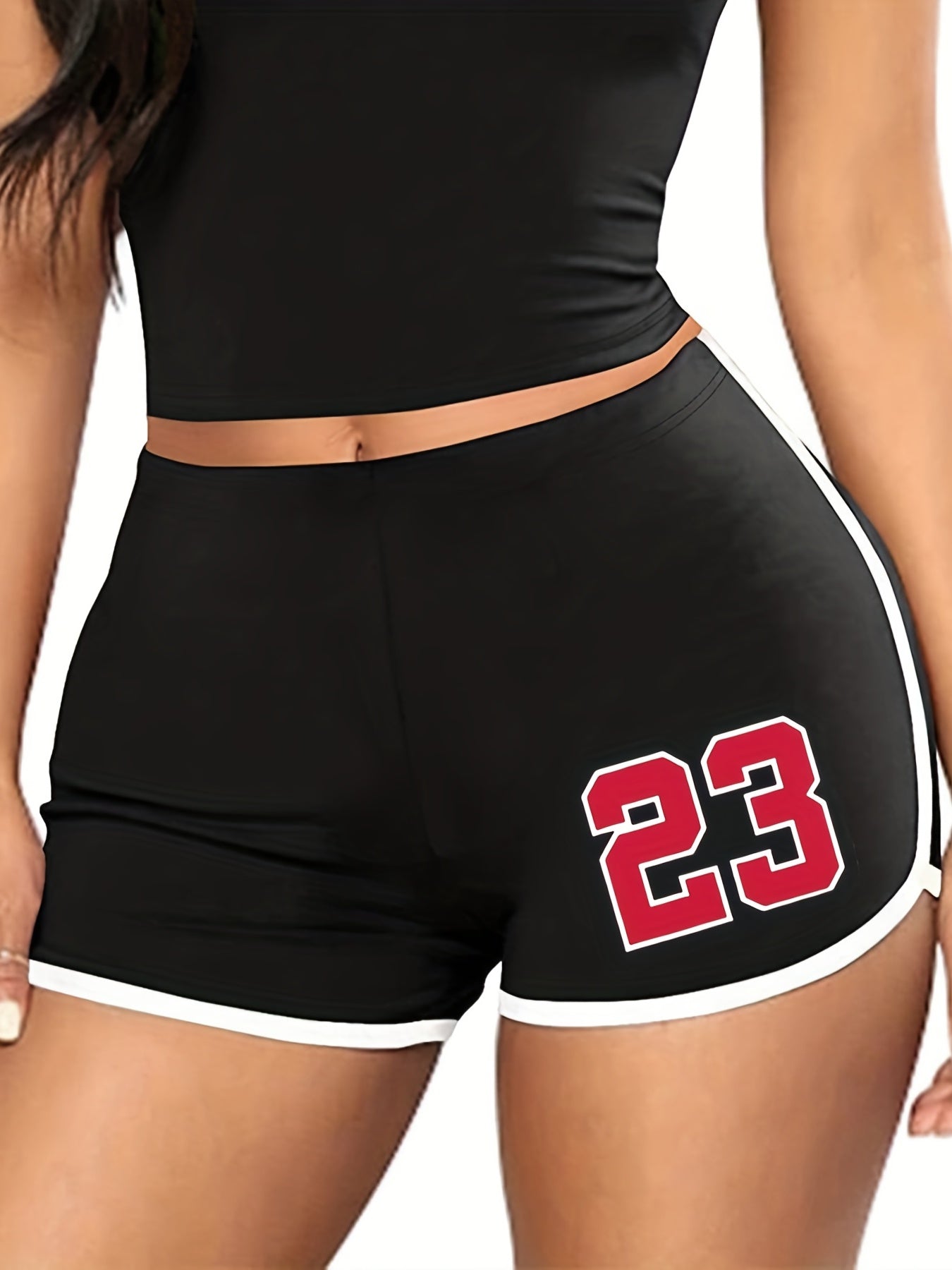  Women's Casual High Rise Skinny Shorts