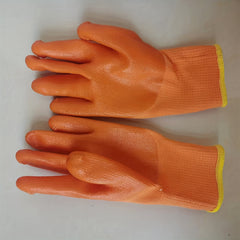 Waterproof PVC Labor Protection Gloves Full Hanging Rubber Thickened