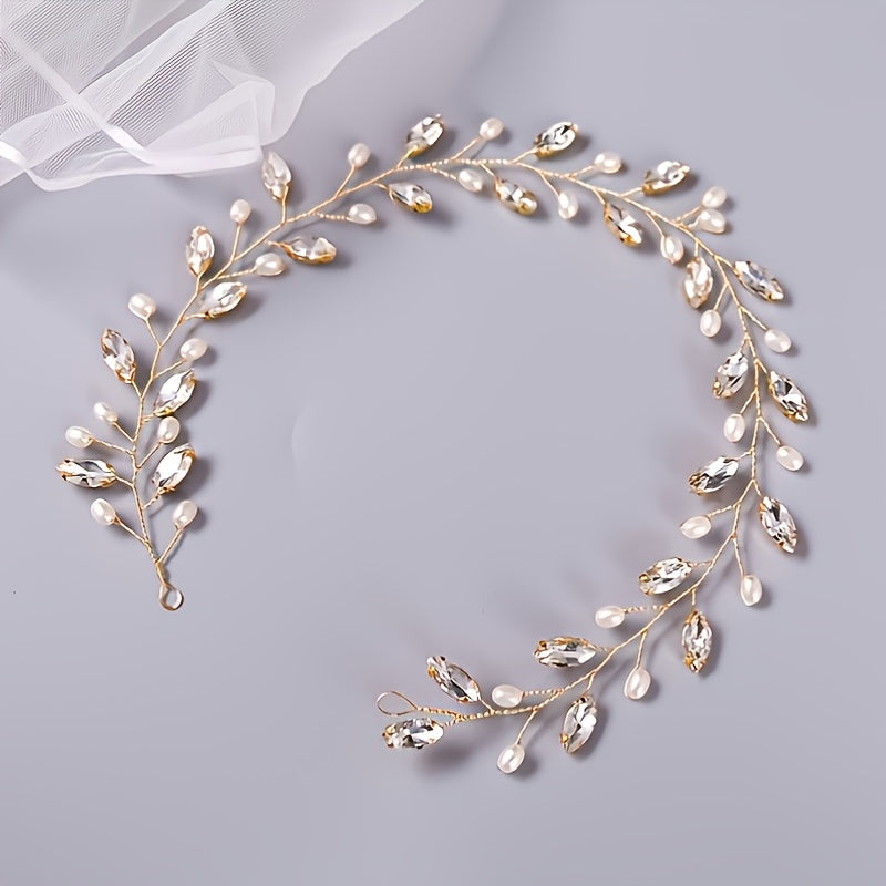Bridal Rhinestone Headband Tiara Wedding Hair Accessory