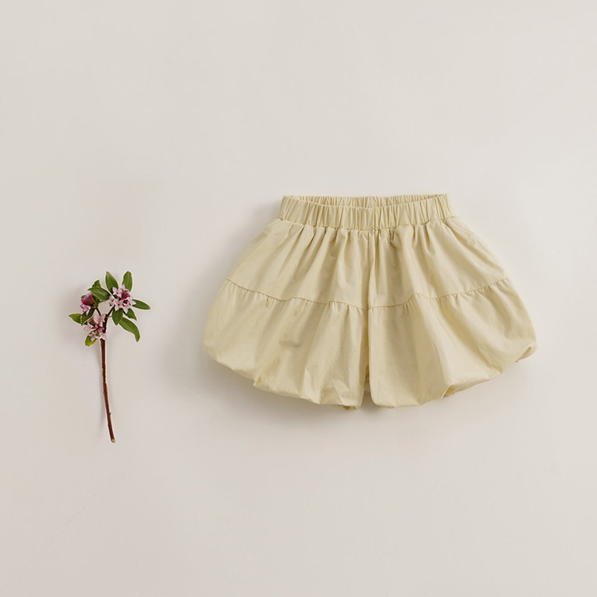 MARC&JANIE Girls Baggy Fit Bubble Shorts French Style Round Hemline Kids Summer