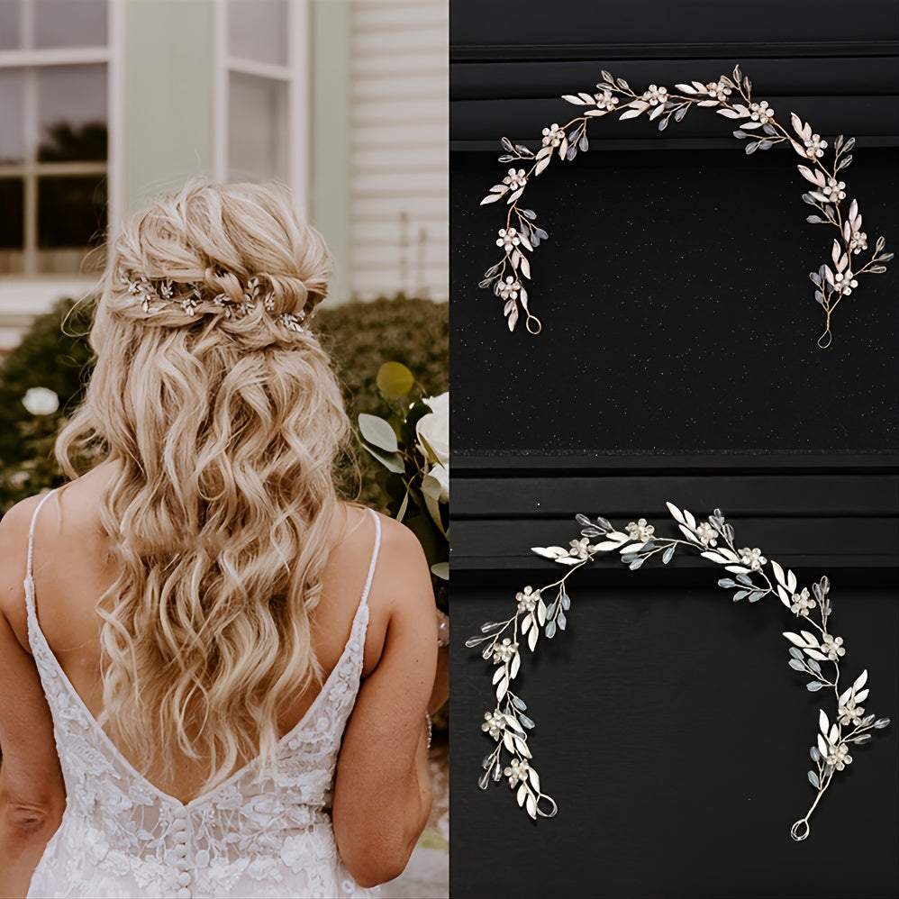 Golden Bridal Hair Vine Wedding Hair Accessories For Bridal Bridesmaid