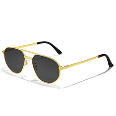 Vintage Polygon Punk Sun Glasses Double Bridge Square Shade UV400