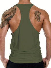 Men's Gym Tank Top Cotton Bodybuilding Muscle Singlet
