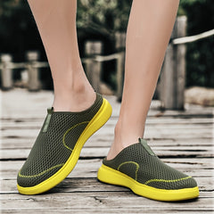 Men's Lightweight Mesh Slip-On Sandals Green