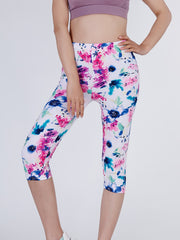 Floral Print High Waist Yoga Leggings