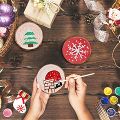 Natural Wood Slices 12 Pcs 7 8 Round Discs Crafts Coasters Vintage Wedding