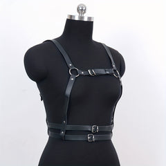 Double Layer Punk Waist Belt Body Harness Belt Vintage Gothic Vest Belt