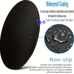 Floral Patterns Mouse Pad Round Non-slip Rubber Mouse Mat