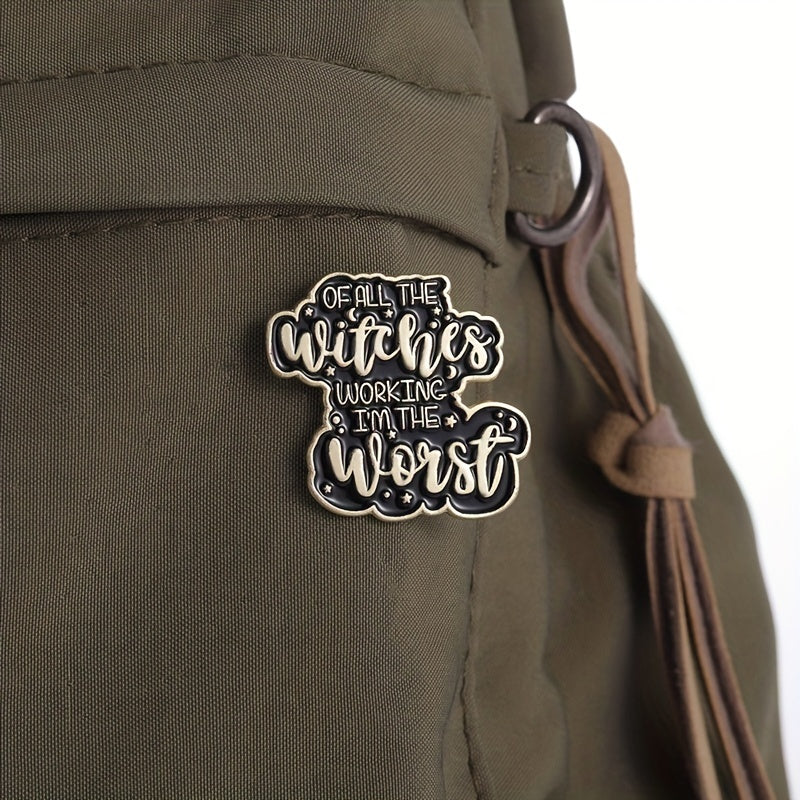 Worst Witch Enamel Pins Gothic Punk Brooches Lapel Badges Jewelry Gift