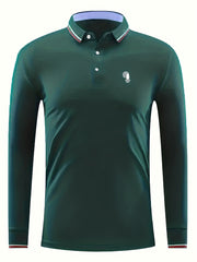 Men's Vintage Octopus Print Polo Shirt