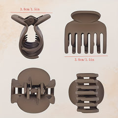 Small Hair Claw Clips Matte Non slip Hair Accessories For Women Girls