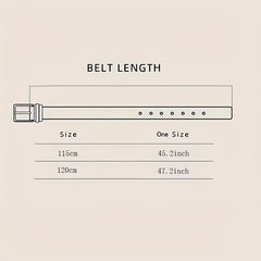 Men's Leather Belt Ratchet Buckle Adjustable Business Strap