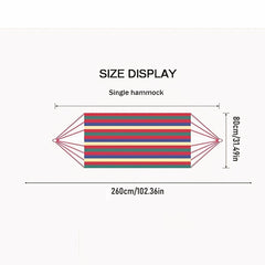 Outdoor Camping Hammock With Tree Straps Portable & Durable Holds 450lbs