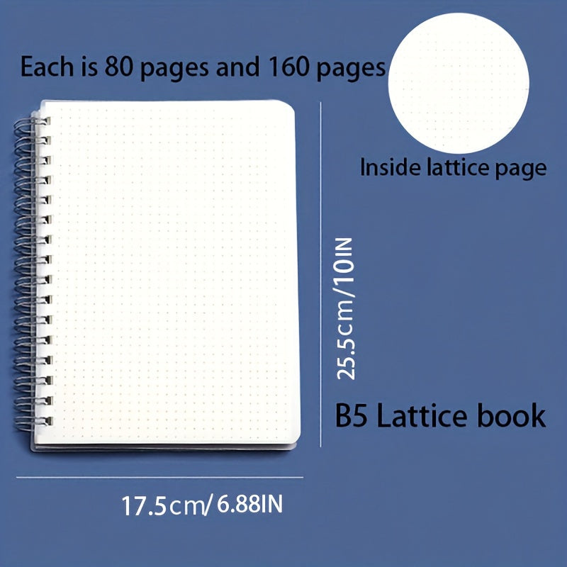 Dot Matrix Grid Notebook - Spiral Bound