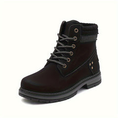 Women's Solid Snow Boots Non Slip Round Toe Casual Walking Boots