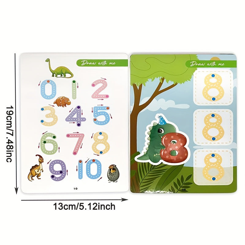 Interactive Tracing Workbook for Number & Alphabet Practice